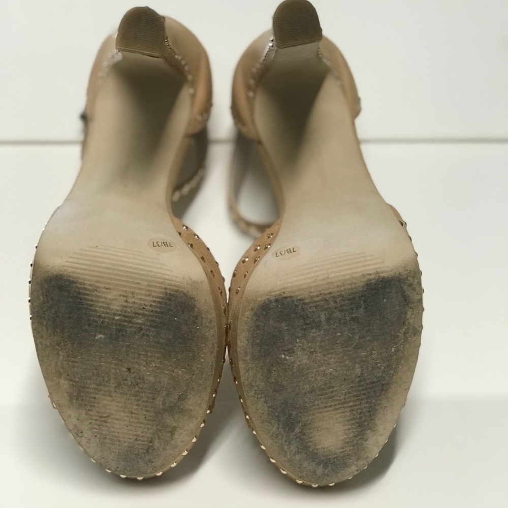 Bcbgeneration Platform Nude Heels - image 4